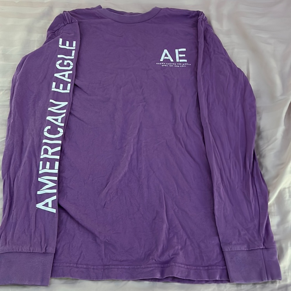 american eagle purple long sleeve